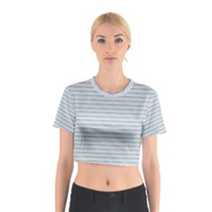 Decorative Line Pattern Cotton Crop Top by Valentinaart