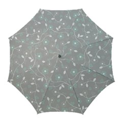 Floral Pattern Golf Umbrellas by Valentinaart