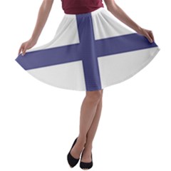 Greek Cross  A-line Skater Skirt by abbeyz71