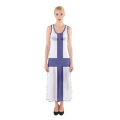 Greek Cross  Sleeveless Maxi Dress by abbeyz71