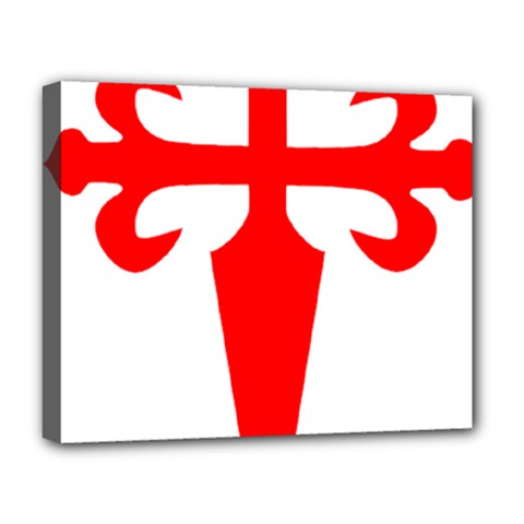 Cross Of Saint James  Deluxe Canvas 20  X 16   by abbeyz71