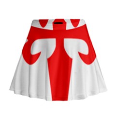 Cross of Saint James  Mini Flare Skirt