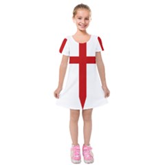 Cross Of Saint James Kids  Short Sleeve Velvet Dress by abbeyz71