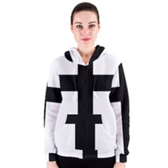 Latin Cross  Women s Zipper Hoodie by abbeyz71