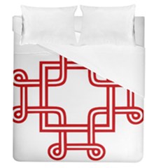 Macedonian Cross Duvet Cover (queen Size) by abbeyz71