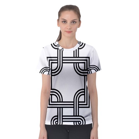 Macedonian Cross Women s Sport Mesh Tee by abbeyz71