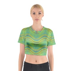 Pattern Cotton Crop Top by Valentinaart