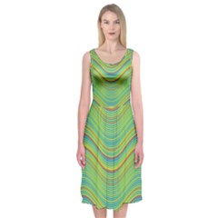 Pattern Midi Sleeveless Dress by Valentinaart