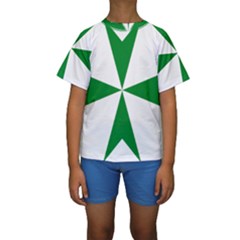 Cross Of Saint Lazarus Kids  Short Sleeve Swimwear by abbeyz71