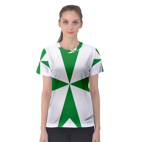 Cross Of Saint Lazarus Women s Sport Mesh Tee by abbeyz71