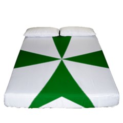 Cross Of Saint Lazarus Fitted Sheet (queen Size)