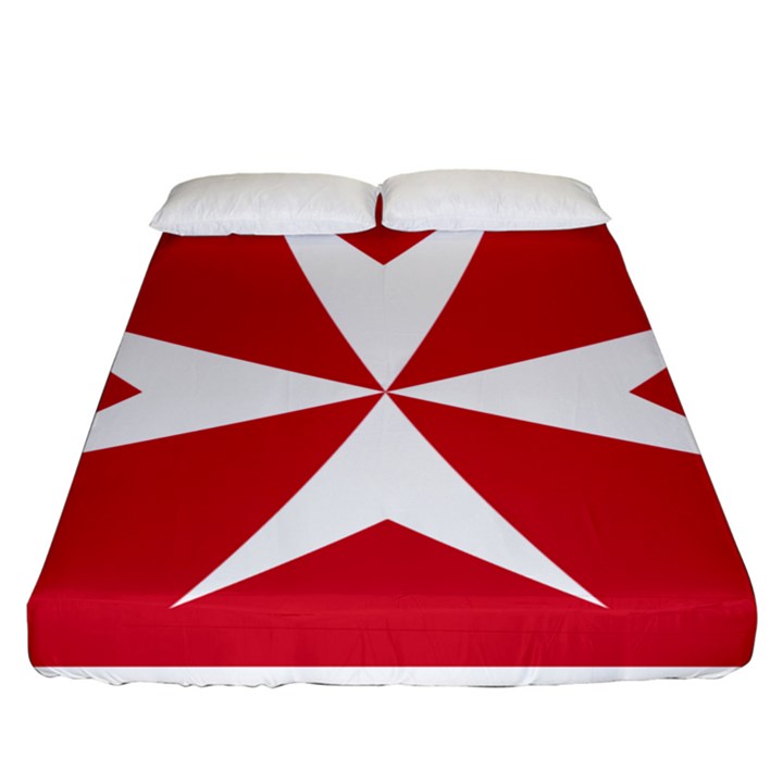 Civil Ensign of Malta Fitted Sheet (King Size)