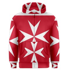 Civil Ensign Of Malta Men s Zipper Hoodie by abbeyz71