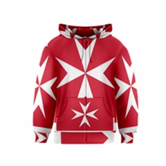 Civil Ensign Of Malta Kids  Zipper Hoodie by abbeyz71