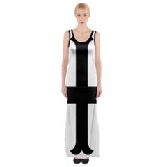 Cross Moline Maxi Thigh Split Dress