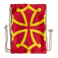 Flag Of Occitania Drawstring Bag (large) by abbeyz71