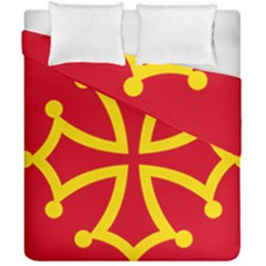 Flag Of Occitaniah Duvet Cover Double Side (california King Size) by abbeyz71