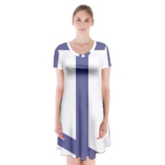 Orthodox Cross  Short Sleeve V-neck Flare Dress by abbeyz71