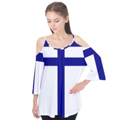 Papal Cross  Flutter Tees