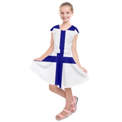 Papal Cross  Kids  Short Sleeve Dress by abbeyz71