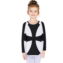 Cross Patty  Kids  Long Sleeve Tee