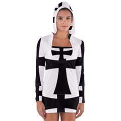 Cross Patty Women s Long Sleeve Hooded T-shirt by abbeyz71