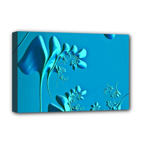 Amazing Floral Fractal A Deluxe Canvas 18  X 12   by Fractalworld