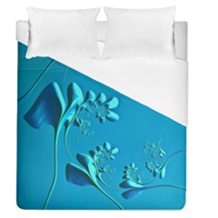 Amazing Floral Fractal A Duvet Cover (queen Size) by Fractalworld