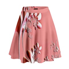 Amazing Floral Fractal B High Waist Skirt by Fractalworld