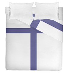 Patriarchal Cross  Duvet Cover Double Side (queen Size) by abbeyz71