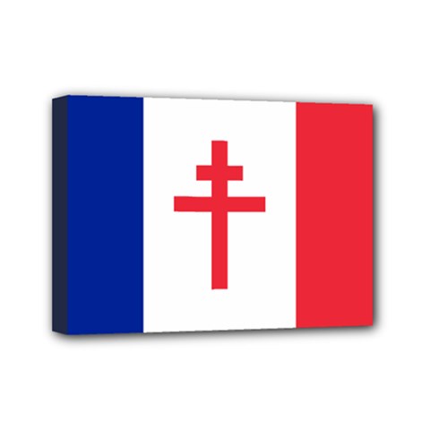 Flag Of Free France (1940-1944) Mini Canvas 7  X 5  by abbeyz71