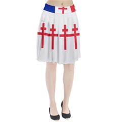 Flag Of Free France (1940-1944) Pleated Skirt by abbeyz71