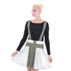 Cross Of Lorraine  Suspender Skater Skirt by abbeyz71