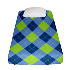 Plaid Pattern Fitted Sheet (single Size) by Valentinaart