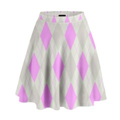 Plaid Pattern High Waist Skirt by Valentinaart