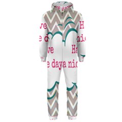 Have A Nice Day Hooded Jumpsuit (Men) 