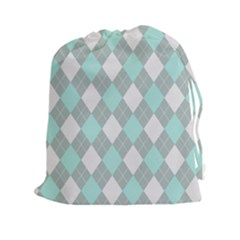 Plaid Pattern Drawstring Pouches (xxl) by Valentinaart