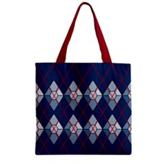 Diamonds And Lasers Argyle  Zipper Grocery Tote Bag