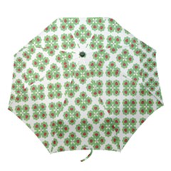 Floral Collage Pattern Folding Umbrellas by dflcprints