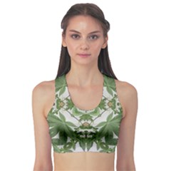 Marijuana Leaf Pattern Sports Bra by getstonedinstyle