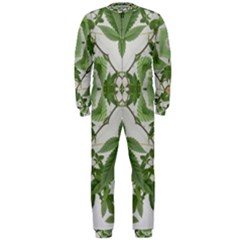 Marijuana Leaf Pattern Onepiece Jumpsuit (men)  by getstonedinstyle