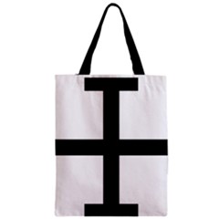 Cross Potent  Zipper Classic Tote Bag by abbeyz71