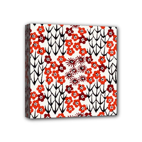 Simple Japanese Patterns Mini Canvas 4  x 4 