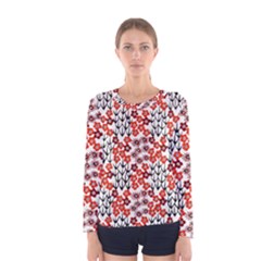 Simple Japanese Patterns Women s Long Sleeve Tee