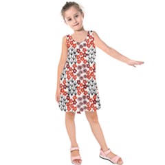 Simple Japanese Patterns Kids  Sleeveless Dress