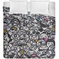 Alien Crowd Pattern Duvet Cover Double Side (King Size)