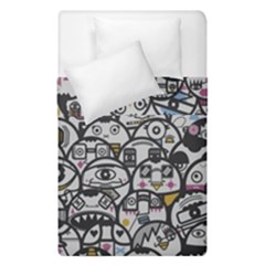 Alien Crowd Pattern Duvet Cover Double Side (Single Size)