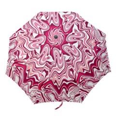 Pink Marble Pattern Folding Umbrellas