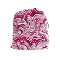 Pink Marble Pattern Drawstring Pouches (Extra Large)