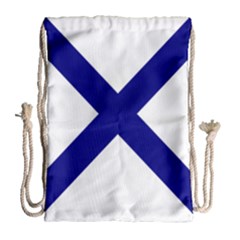 Saint Andrew s Cross Drawstring Bag (Large)